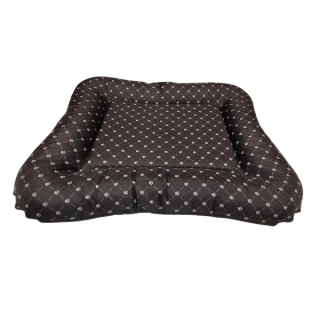 Luxury matrace pro psa černá tlapky na zip 70 cm x 60 cm