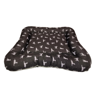 Luxury matrace pro psa černá psi na zip 70 cm x 60 cm