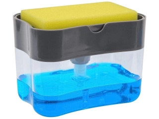 DELUXE Dávkovač na saponát + houbička