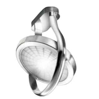 Leucos Spid – designové nastavitelné nástěnné svítidlo z hliníku a skla, G9, 75 W