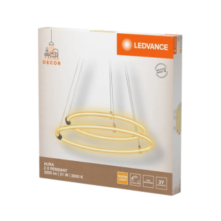 Závěsné LED osvětlení LEDVANCE AURA 2X PENDANT 21 W, 3200 lm