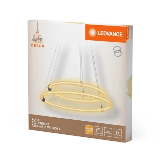 Závěsné LED osvětlení LEDVANCE AURA 2X PENDANT 21 W, 3200 lm