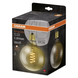 OSRAM Retro LED žárovka E27 Vintage 1906 4W, 300 lm GOLD