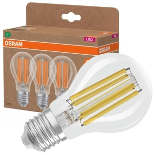OSRAM 3x LED žárovka A60 E27 7,2W = 100W, 1521lm 4000K studená bílá 