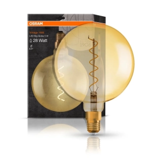 OSRAM Retro LED žárovka (velká) E27 4W=28W, 300lm, 2000K VINTAGE 1906, teplá bílá