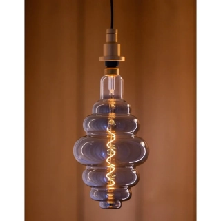 OSRAM Retro LED žárovka (velká) E27 4,8W, 360lm, 2200K  ve tvaru hnízda VINTAGE 1906 kouřová, teplá bílá