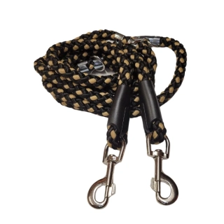 Palkar přepínací vodítko pro psy 250 cm x 8 mm černo-béžová