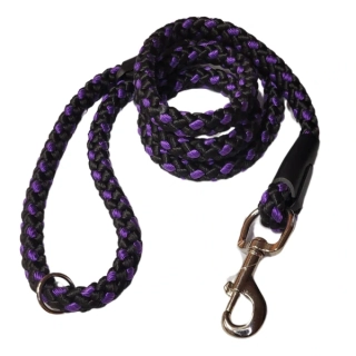Palkar vodítko pro psy 150 cm x 8 mm černo-fialová