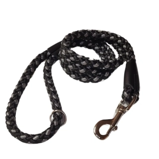 Palkar vodítko pro psy 150 cm x 8 mm černo-šedá