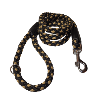 Palkar vodítko pro psy 150 cm x 8 mm černo-béžová