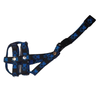 Palkar nylonový náhubek pro psy vel. 0,5 14 cm x 4 cm černo-modrá