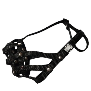 Palkar nylonový náhubek pro zkrácený čumák pro psy vel. 1 18 cm x 4 cm černá