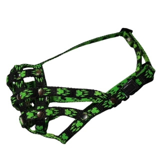 Palkar nylonový náhubek pro zkrácený čumák pro psy vel. 1 18 cm x 4 cm černo-zelená