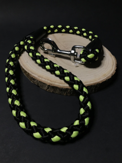 Palkar vodítko ucho pro psy 55 cm x 14 mm černo-fosforová