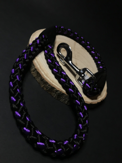 Palkar vodítko ucho pro psy 55 cm x 14 mm černo-fialová