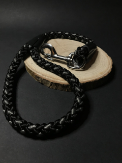 Palkar vodítko ucho pro psy 55 cm x 14 mm černo-šedá