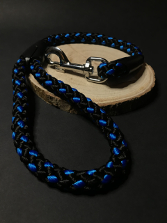 Palkar vodítko ucho pro psy 55 cm x 14 mm černo-modrá