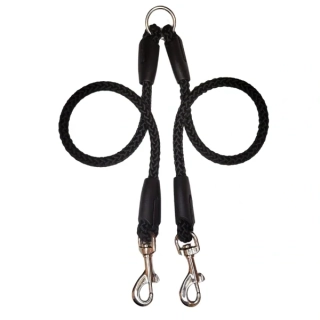 Palkar vodítko rozdvojka pro psy 50 cm x 14 mm černá