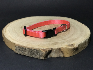 Palkar obojek z popruhu pro psy 25 cm x 10 mm růžová