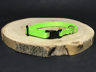 Palkar obojek z popruhu pro psy 25 cm x 10 mm fosforová
