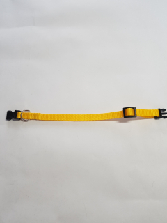 Palkar obojek z popruhu pro psy 25 cm x 10 mm žlutá