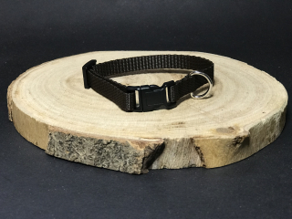 Palkar obojek z popruhu pro psy 25 cm x 10 mm hnědá