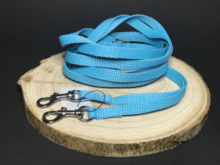 Palkar vodítko přepínací z popruhu pro psy 250 cm x 10 mm tyrkysová